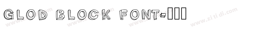 glod block font字体转换